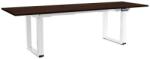 Rauman Masă înălțime reglabilă OfficeTech Strong 240 x 80 cm, picioare albe, wenge
