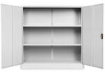 Rauman Dulap metalic universal mediu 120 x 40 x 120 cm, încuietoare cilindrică, gri - ral 7035 (C01B-8; RAL7035) Dulap arhivare