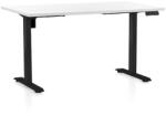 Rauman Masa inaltime reglabila OfficeTech B, 120 x 80 cm, bază neagră, alb