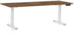 Rauman Masă înălțime reglabilă OfficeTech D, 180 x 80 cm, picioare albe, stejar silverjack