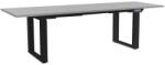 Rauman Masă înălțime reglabilă OfficeTech Strong 240 x 80 cm, picioare negre, gri deschis