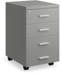 Rauman Container SimpleOffice 40 x 48 cm - 4 sertare, gri (CF-0466A_CF-1550) Comoda