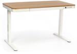 Rauman Masa inaltime reglabila OfficeTech 3, 120 x 60 cm, alb / stejar (ET119W-C_WHITE/OAK)