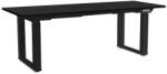 Rauman Masă înălțime reglabilă OfficeTech Strong 200 x 80 cm, picioare negre, negru