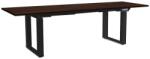 Rauman Masă înălțime reglabilă OfficeTech Strong 240 x 80 cm, picioare negre, wenge