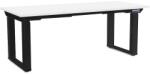 Rauman Masă înălțime reglabilă OfficeTech Strong 180 x 80 cm, picioare negre, alb