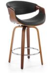 Halmar Scaun de bar Scarlet, negru / nuc (V-CH-H/123-CZARNY)