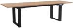 Rauman Masă înălțime reglabilă OfficeTech Strong 240 x 80 cm, picioare negre, stejar