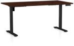 Rauman Masă înălțime reglabilă OfficeTech B, 160 x 80 cm, picioare negre, wenge