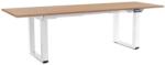 Rauman Masă înălțime reglabilă OfficeTech Strong 240 x 80 cm, picioare albe, stejar