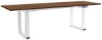 Rauman Masă înălțime reglabilă OfficeTech Strong 240 x 80 cm, picioare albe, stejar silverjack