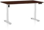 Rauman Masă înălțime reglabilă OfficeTech B, 120 x 80 cm, picioare albe, wenge