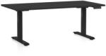 Rauman Masa inaltime reglabila OfficeTech D, 160 x 80 cm, bază neagră, negru