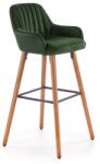 Halmar Scaun de bar Alessia, verde închis (V-CH-H/93-C.ZIELONY)