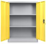 Rauman Dulap metalic universal mediu, 90 x 40 x 120 cm, încuietoare cu cilindru, galben - ral 1023 Dulap arhivare