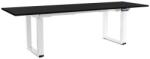 Rauman Masă înălțime reglabilă OfficeTech Strong 240 x 80 cm, picioare albe, negru