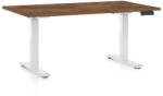 Rauman Masă înălțime reglabilă OfficeTech C, 120 x 80 cm, picioare albe, stejar silverjack