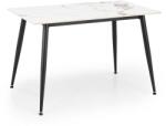 Halmar Masă de bucătărie Webster 120 cm, marmură / negru (V-CH-EMILIO_120-ST)