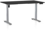 Rauman Masa inaltime reglabila OfficeTech B, 120 x 80 cm, bază gri, negru