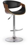 Halmar Scaun de bar Weston, negru / lemn natural (V-CH-H/100)