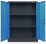 Rauman Dulap metalic universal mediu, 90 x 40 x 120 cm, încuietoare cu cilindru, albastru - ral 5012 - rauman24 - 949,00 RON Dulap arhivare