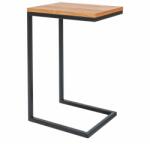 Signal Masă consolă Largo, stejar / negru (LARGOCDCM) Masa de cafea