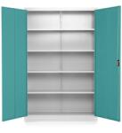 Rauman Dulap metalic universal 120 x 40 x 185 cm, încuietoare cilindrică, verde - ral 6033 Dulap arhivare