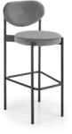 Halmar Scaun de bar Berk, gri (V-CH-H/108-POPIELATY)