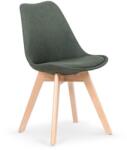 Halmar Scaun de bucaterie Erich, verde/fag (V-CH-K/303-KR-C.ZIEL)