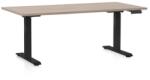Rauman Masa inaltime reglabila OfficeTech C, 160 x 80 cm, bază neagră, stejar