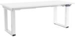Rauman Masă înălțime reglabilă OfficeTech Strong 180 x 80 cm, picioare albe, alb