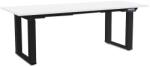 Rauman Masă înălțime reglabilă OfficeTech Strong 200 x 80 cm, picioare negre, alb