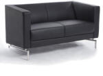Rauman Canapea Manhattan, cu doua locuri, neagra (1504059) Canapea