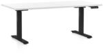 Rauman Masa inaltime reglabila OfficeTech C, 160 x 80 cm, bază neagră, alb