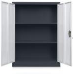 Rauman Dulap metalic universal mediu 90 x 40 x 120 cm, încuietoare cilindru, gri deschis - ral 7035 (C01-5) Dulap arhivare
