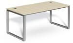 Rauman Masă SimpleOffice 180 x 90 cm, stejar deschis / argint