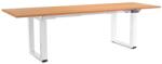 Rauman Masă înălțime reglabilă OfficeTech Strong 240 x 80 cm, picioare albe, fag