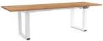 Rauman Masă înălțime reglabilă OfficeTech Strong 240 x 80 cm, picioare albe, stejar kraft
