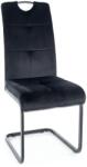 SIGNAL MEBLE Scaun de bucaterie Axo Velvet, negru (AXOVCC)