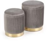 Halmar Scaun Monty, gri/auriu (V-CH-MONTY-PUFA-POPI)