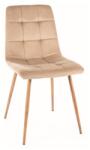 SIGNAL MEBLE Scaun de bucaterie Mila D Velvet, bej (MILADVDBE)
