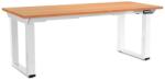 Rauman Masă înălțime reglabilă OfficeTech Strong 180 x 80 cm, picioare albe, fag