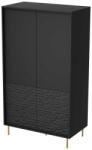 Halmar Dulap pentru haine Bullet, negru (V-PL-BULLET-S-1) Garderoba