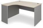 Rauman Birou de coltar SimpleOffice 140 x 120 cm, stanga, stejar deschis / gri