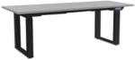 Rauman Masă înălțime reglabilă OfficeTech Strong 200 x 80 cm, picioare negre, gri deschis