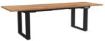 Rauman Masă înălțime reglabilă OfficeTech Strong 240 x 80 cm, picioare negre, stejar kraft