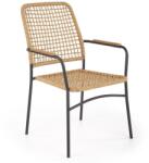 Halmar Scaun de bucaterie Baltar, ratan / negru (V-CH-K/457-KR)
