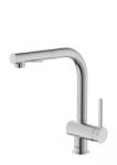 Roca Baterie bucatarie Roca ONA A5A851FSM0, inalta, tip L, dus, mat, Otel satinat (A5A851FSM0)