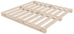 Vicco Vitalispa fenyőfa raklap ágykeret, natúr, 180×200 cm