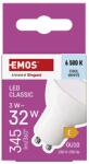 EMOS ZQ8E14 Classic MR16 GU10 3 W LED izzó, fehér (1525730114)